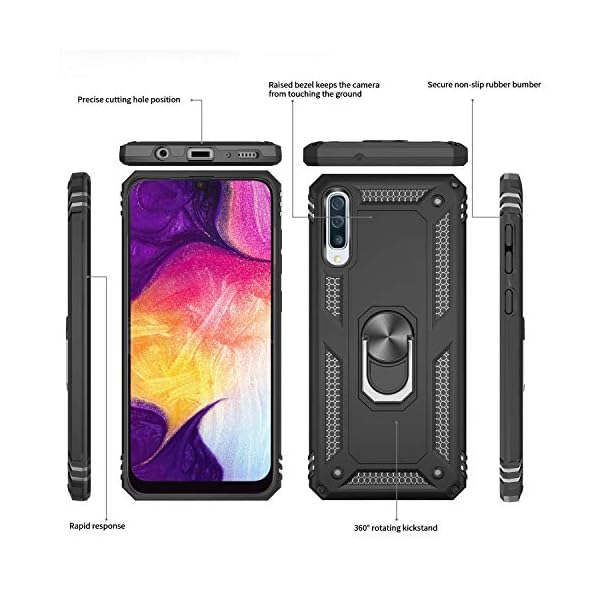 LeYi Hülle für Samsung Galaxy A50 Handyhülle Cover mit Schutzfolie – Bild 3