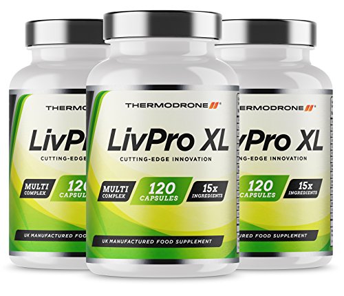 LivPro - 360 Capsules - UK Manufactured Lab Tested - Liver Tablets - 15x Natural Active Ingredients - Massive 12 Months Supply - Order LivPro XL Today