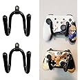 AUXPhome 2 Pack Universal Game Controller Wall Mount Holder,Mini Organizer Rack Hanger Hook for PS3/PS4/PS5/Xbox 360/Xbox One/S/X/Elite/Series S/Series X Controller,etc any controller - NO Controller