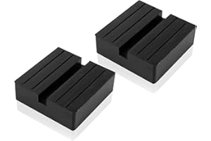 YMTWSRY 2 Stück Wagenheber Gummiauflage, Gummiklötze 75 mm Wagenheber Adapter Gummiblöcke Aufnahme Jack Pads Universal Gummi Auflage für Hebebühne Wummiauflage Autoteile Dämpfung