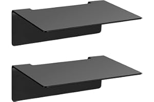 ANBEEISS 2 Pezzi Mensola Doccia Senza Foratura, Mensola per Bagno Autoadesivo, Organizer Doccia Nere, Mensole Bagno Organizzatore per Accessori Cucina, 14 x 9.5 x 5 cm