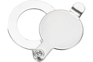 PATIKIL 14,3 mm Titthålskydd, privat dörrvisare Peephole-skydd för hemsäkerhet Lägenhet Hotell, ljus kromad
