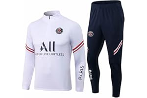 WDDWYHLL Tuta da calcio, da uomo, a maniche lunghe, abbigliamento sportivo, traspirante, per fitness, corsa, jogging, per ragazzi