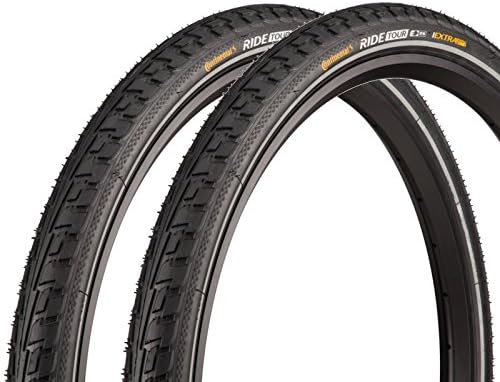 Continental Ride Tour 700 x 37c Reflective Hybrid Bike Tyres (Pair)