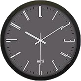 Emores 30 Cm Real Glass Quiet Mechanism Wall Clock