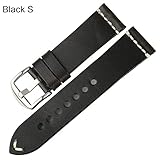 Comradesn Ersatzarmbänder Vintage Lederband Uhrenarmband Fettleder Uhren Zubehör Armband 20 Mm 22 Mm 24 Mm Rot Armband für Longines