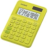 Casio Ms-7Uc-Yg-N-Dc Casio Mini Masa Hesap Makinesi, Sarı/Yeşil