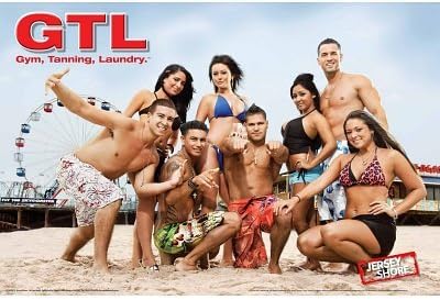 Jersey Shore - GTL - Gym, Tanning, Laundry - Cast on Beach Art Print Poster