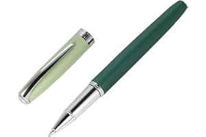BOCIYER stylish Contrasting color Rollerball Pen set,Luxury Roller Ball Pen Gift Set for Men & Women,Fancy,Executive,Office,writing pens,with 0.5mm Black Extra 2 Refill(green)