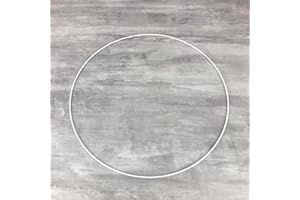 ORGUJD Lealoo Cercle métallique Blanc diam. 35 cm pour Abat-Jour, Anneau pour Attrape rêves