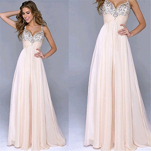 Vestiti Donna Eleganti Estivi Lunghi Vestito Da Cerimonia Chiffon Di ...