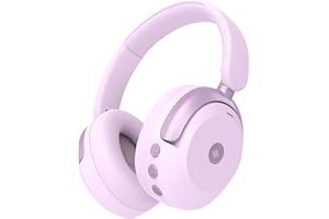 iClever Słuchawki z redukcją szumów dla dzieci, Bluetooth, czas odtwarzania 60 h, bezpieczna głośność, 80 dBA, wygodne dopasowanie, Bluetooth 5.4, nagradzane słuchawki dla dzieci, kabel AUX do podróży