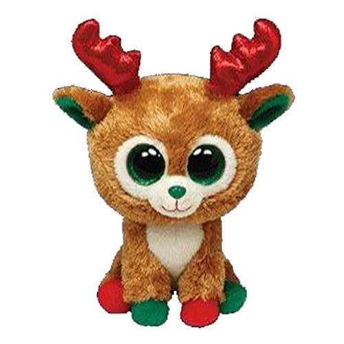 TY Beanie Boo Plush - Alpine Red Horns 15cm (Rare Retired)