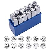 DURABLE & CLEAN: Aus galvanisiertem Hartkohlenstoffstahl, langlebig und sauber. Reduzieren Sie den Verschleiß und stellen Sie sicher, dass diese Stempel lange halten. Schauen Sie schön auf Ihrer Werkbank und halten Sie die Hände sauber