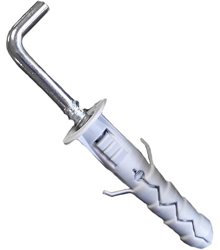 Heavy Duty Screw-in L Hook With PH2 Phillips Drive 80mm X 6mm