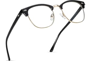 RYNOCHI Eye Protection from UV by Blue Light Blocking Blue Cut Anti Glare Round Glasses for Men and Women Computer/Tablet/Lap