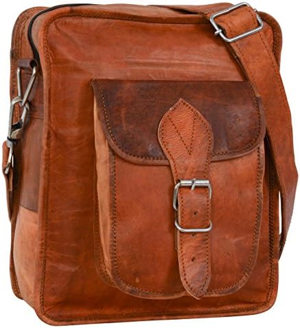 GustiLeder nature "Dietrich T. Genuine Leather Bicycle Frame Handlebars Satchel Messenger Handmade Handbag 9.7" Laptop Case Vintage Unisex K64b