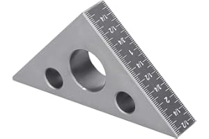 FAFEICY Linijka trójkątna ze stopu aluminium 45/90° do obróbki drewna