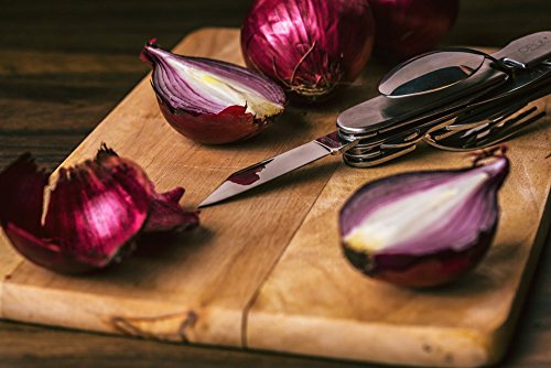 Campingbesteck-Set von Opul, funktionales Campingmesser, Camping-Tool, Komplettset, wird in einer Geschenk-Box geliefert mit ausgeformter Schaumstoffeinlage - 8