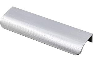 LONTAN Lot de 1 Poignées De Meuble En Nickel Brossé Poignée argent - LS7027SNB128 Poignées Tiroirs Cuisine Poignée Meuble Cuisine Inox(Centre à Centre 128mm)