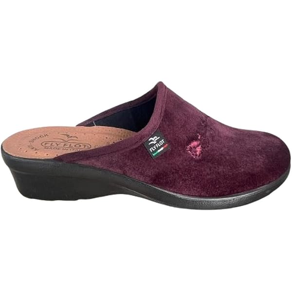 Fly Flot Classic Woman Pantofole Donna Con Strass - Blu, Taglia 38, Tomaia Microfibra, Sottopiede Pelle Antishock, Suola Poliuretano - 4