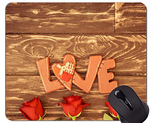 Preisvergleich Produktbild Spiel-Mausunterlage, Liebesrosenkunst - genähte Ränder