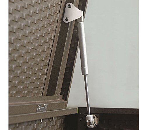 ShelterLogic XXL Kissenbox, Gartenbox, Gartentruhe Espresso 509l Volumen // 132x70x67 cm (LxBxH) // Auflagenbox & Multifunktionsbox - 8