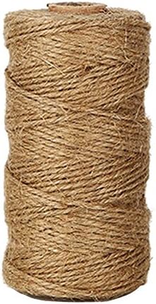 Natural twine,Jute twine, 328 Feet Arts and Crafts Jute Rope Industrial Packing Materials Packing String For DIY Crafts, Christmas Decoration and Gardening Applications