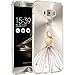Produktbild Asus Zenfone 3 ZE520KL Cover, IJIA Ultradünne Transparente Kleid Cinderella TPU Weich Silikon Stoßkasten Hülle Handyhülle Schutzhülle Handyhüllen Schale Case Tasche für Asus Zenfone 3 ZE520KL 5.2" + 24K Gold Aufkleber