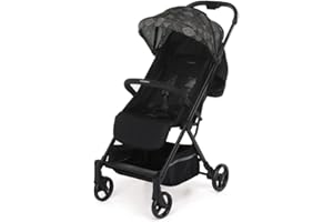 Foppapedretti Passeggino Compatto Voilà, per bambini 0-15 Kg (0-3 anni), Chiusura ad 1 mano, Self-Standing, Schienabile Regolabile, Trasportabile, Porta Oggetti, Telaio in Alluminio, Graffiti