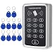 Produktbild KKmoon RFID Karte Zutrittskontrollsystem Tastatur 125 KHz Einzelne Tür Proximity enthalten 10 Stücke ID Keyfobs