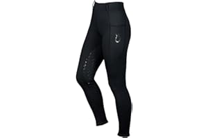 Royal Horsemen Winter Reitleggings Gr. XXS-XL - Gefütterte Highwaist Reithose Damen & Mädchen - Vollbesatz - Mit Handytasche & Gürtelschlaufen