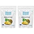 Moon Freeze Dried Pineapple Chips | Healthy Pineapple Snack | 100% Natural, Vegan, No Preservatives, No Added Sugar | 16 Gm | Moon_Pineapple_Chips | (16Gm) Pack of 2