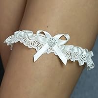 Strumpfband elfenbein beige Hochzeit Braut Brautkleid Unterwaesche