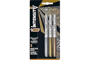 BIC Marking Colore Assortis Metallic X5, Couleurs Métalliques, Pack de 3