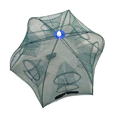 WINOMO Nasse de pêche pliable en filet, pour poisson