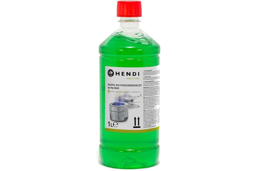 HENDI Pasta combustible, en botella, sin hollín y sin olor, tiempo de combustión ±3 horas, gel combustible, gel bioetanol, pa