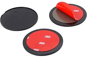 woleyi 3 Pack 7CM Klebe-Befestigungsplatten fürs Armaturenbrett, Auto Dashboard Sticky Klebescheibe Pad Halterung with 3M Sticker für Tomtom GO Start Navi Navigationsgeräte Garmin GPS Sat NAV etc