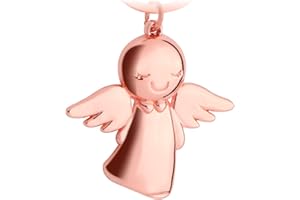 LEGEZON Llavero áNgel De La Guarda, Bonito Colgante De áNgel De Metal, Tu CompañEro De Coche, Colgante De Amuleto De La Suerte, Regalo Para El Carné De Conducir Del Coche, AleacióN De Zinc, Cromado Brillante