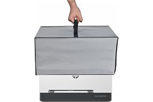 AF-WAN Copertura antipolvere antistatica impermeabile per stampante wireless HP Color Laserjet Pro 3201dw/M255dw/Brother HL-L3220CDW/HL-L3280CDW (grigio argento)