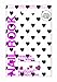 Nail Rock Nail Rock Multicoloured Hearts on White Nail Wraps