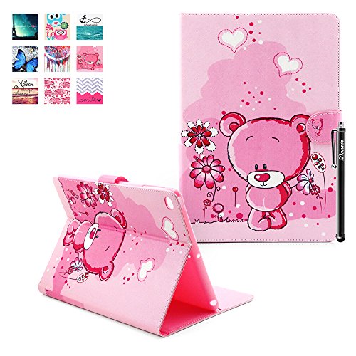 iPad Air Hülle, DEENOR PU Leder Abdeckung Stand Flip Schutzhülle Hülle für Apple iPad Air iPad 5. (Bear)