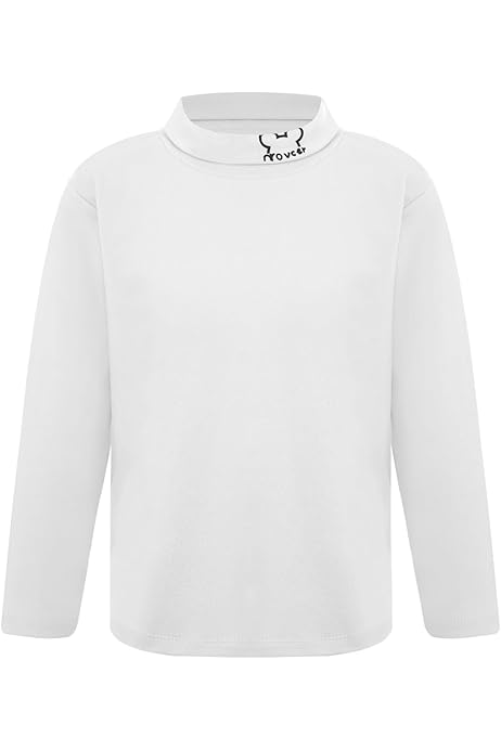 Ranrann Unisexe Enfant Haut Thermique Col Roulé Sous-Pull Haut