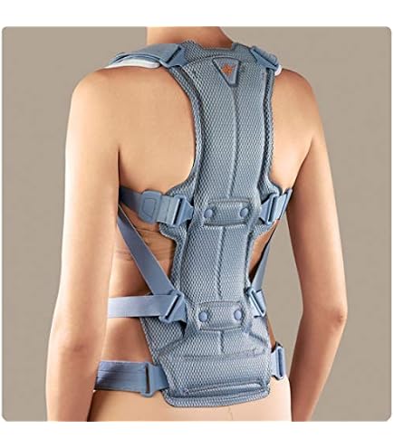 SPINAIR Tutore Per Osteoporosi E Stabilizzazione Dorsolombare - Modello Con Struttura Metallic In Alluminio E Tessuto Traspirante (Taglia M1: Bacino 90-105cm) - 2