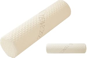 BlinBlin Memory Foam Nackenrolle Kissen - Rundes Nackenkissen & abnehmbarer Bezug - Lindert Nackenschmerzen (45 x 11,2 cm)