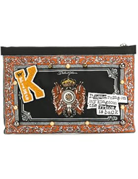 Dolce E Gabbana Herren BP2261AM674HOC30 Schwarz Polyamid Clutch