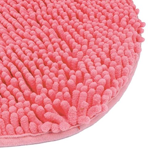 Jamicy® Soft Shaggy Antirutsch saugfähig Badematte Bad Dusche Teppiche Teppich 50*60cm (Rosa) - 3