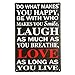 Produktbild NGLJ T-ray Do What Makes You Happy Sign. Smile, Laugh, Love, LIVE Metal Wall Plaque