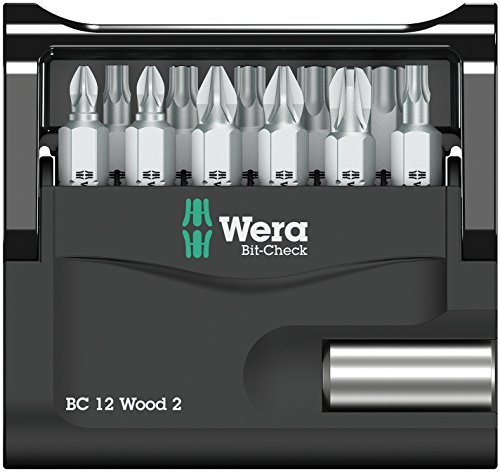 Wera Bit-Sortiment, Bit-Check 12 Wood 2, 12-teilig, 05057422001 - 2