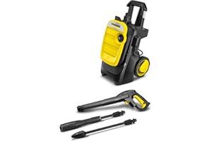 ‎KÄRCHER Kärcher Hochdruckreiniger K 5 Compact, Druck: max. 145 bar, Durchfluss: max. 500 l/h, Flächenleistung: 40 m²/h, Wasserfilter, Gewicht: 12 kg, Hochdruckschlauch und -Pistole, Dreckfräser, Strahlrohr